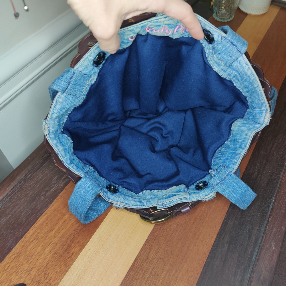 90'a Handsewn Denim Skirt Bag - Picture 5 of 5